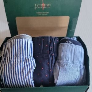 J. Crew Men's 3 pack printed Boxers men's size Large